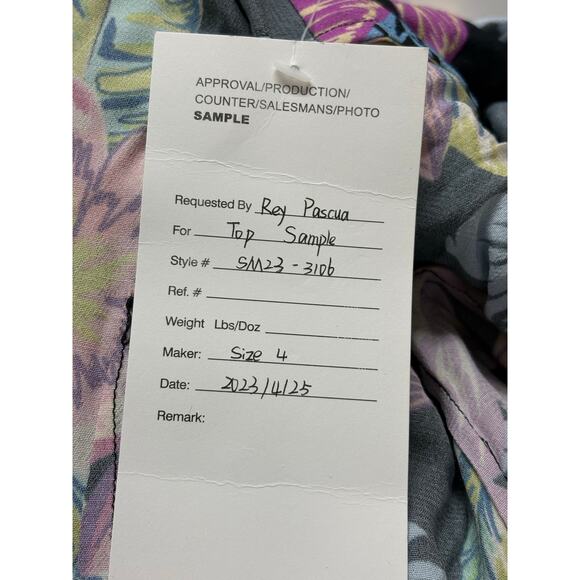 Le Superbe Floral Polo Mini Dress, Silk, Ostrich Feathers, NWT, Women's Size 4 - Picture 10 of 10